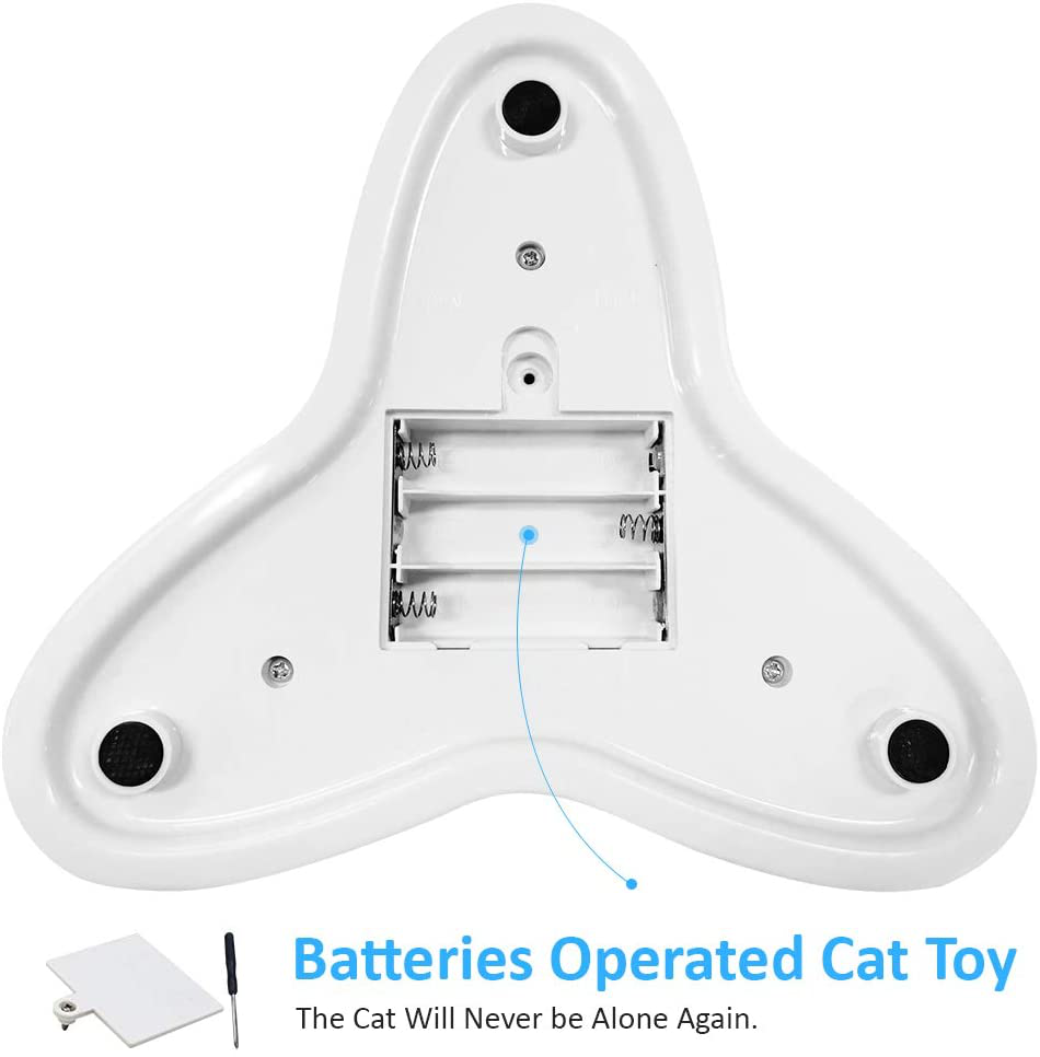 Flurff Cat Toys, Interactive Cat Toy Butterfly Funny Exercise Electric Flutter Rotating Kitten Toys, Cat Teaser with Replacement Animals & Pet Supplies > Pet Supplies > Cat Supplies > Cat Toys Flurff   