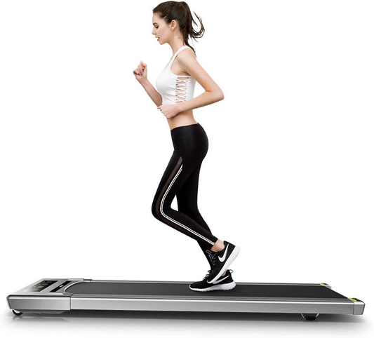 RHYTHM FUN Treadmill under Desk Treadmill Folding Portable Walking Treadmill with Wide Tread Belt Super Slim Mini Quiet Slow Running Treadmill with Smart Remote and Workout App for Home and Office Animals & Pet Supplies > Pet Supplies > Dog Supplies > Dog Treadmills RHYTHM FUN   
