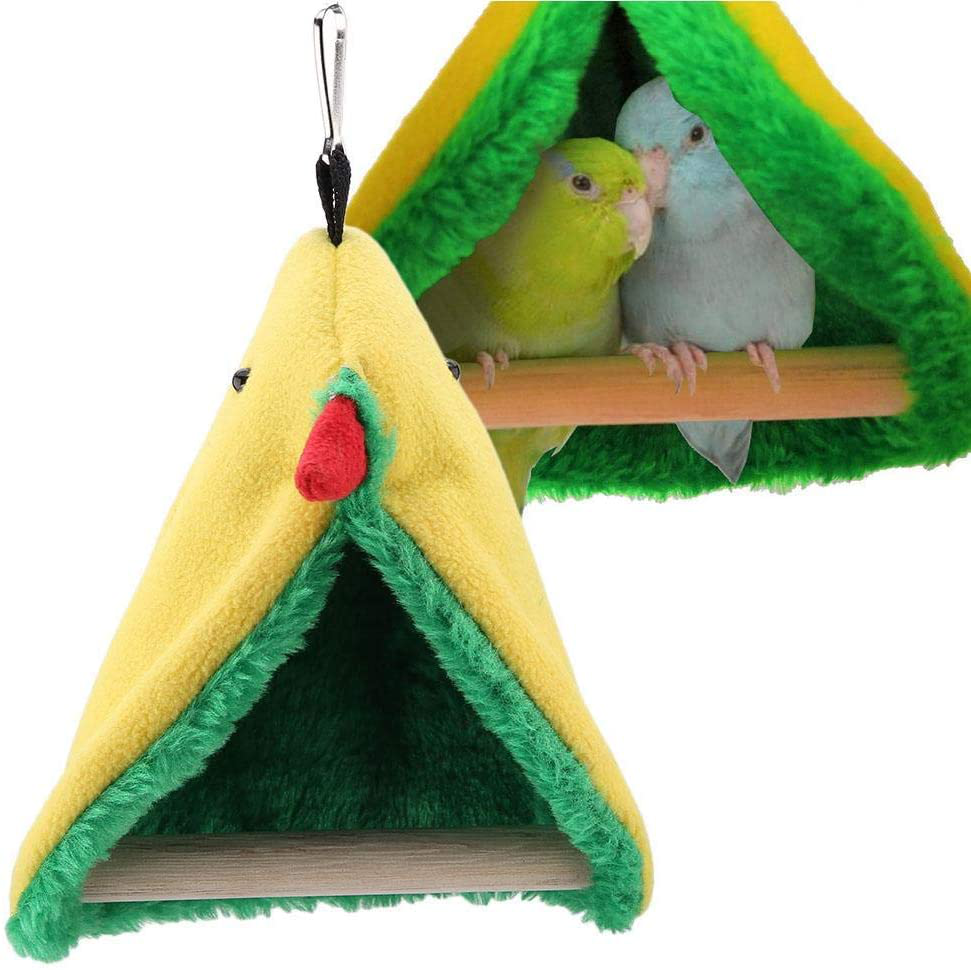 Plush Snuggle Bird Hammock,Youthink Bird Perches Stand Hammock Bird Bed Soft Plush Bird Cage Hanging Tent for Parakeet Cockatiel Hamster Gerbil Rat Animals & Pet Supplies > Pet Supplies > Bird Supplies > Bird Cages & Stands YOUTHINK   