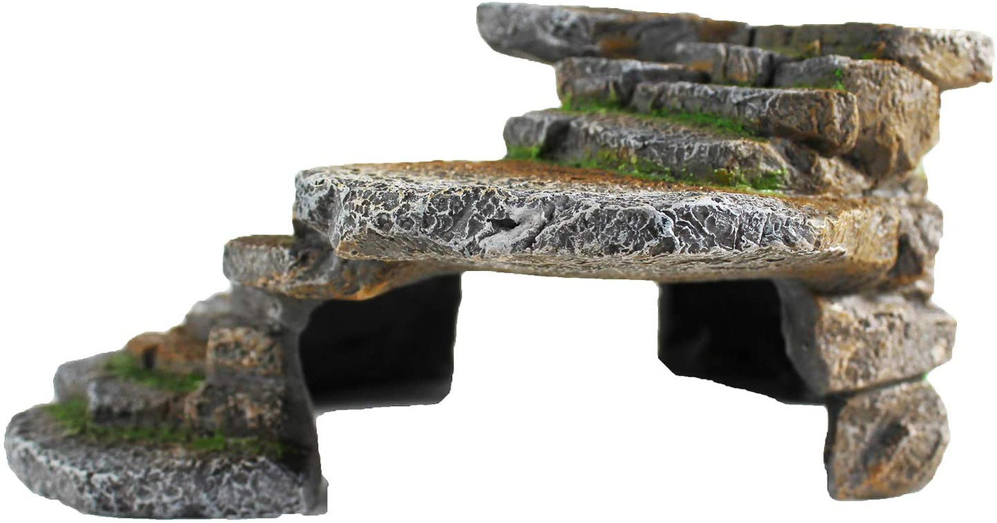 Penn-Plax Reptology Shale Step Ledge for Aquariums & Terrariums, Adds Hiding Spots, Swim Throughs, Basking Ledges for Fish, Reptiles, Amphibians, and Small Animals Animals & Pet Supplies > Pet Supplies > Small Animal Supplies > Small Animal Habitat Accessories Penn-Plax   