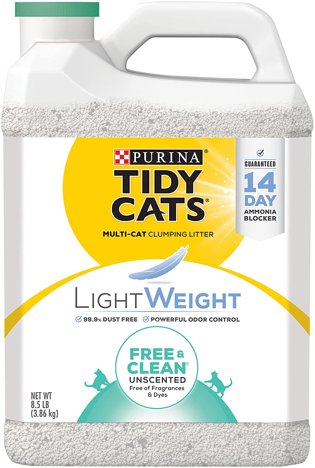 Purina Tidy Cats Lightweight Free & Clean Clumping Cat Litter Animals & Pet Supplies > Pet Supplies > Cat Supplies > Cat Litter Purina Tidy Cats Free & Clean (2) 8.5 lb. Jugs 