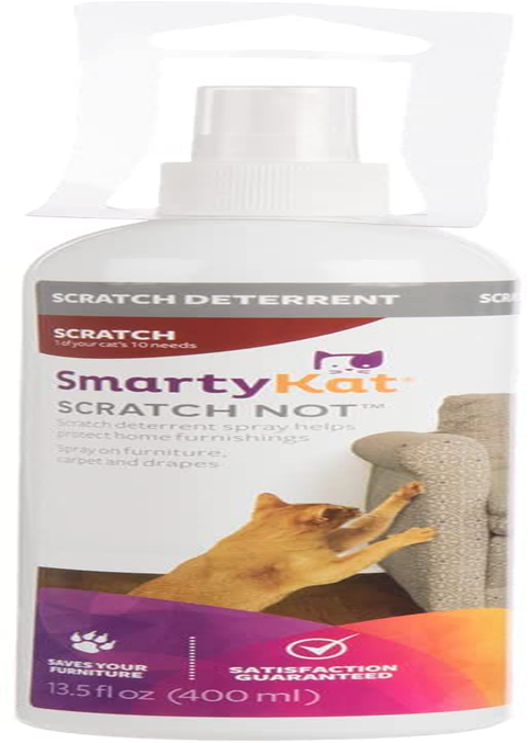 Smartykat Scratch Not Cat Spray, Anti-Scratch Cat Training Spray & Scratch Deterrent, Protects Furniture & Safe for Cats, 13.5 Ounce Animals & Pet Supplies > Pet Supplies > Cat Supplies > Cat Furniture SmartyKat   