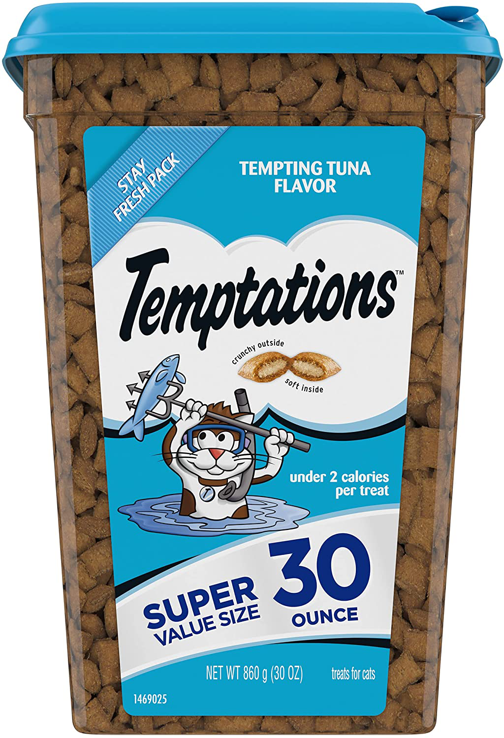 TEMPTATIONS Classic Crunchy and Soft Cat Treats Animals & Pet Supplies > Pet Supplies > Cat Supplies > Cat Treats Temptations Tuna 30 Ounce 