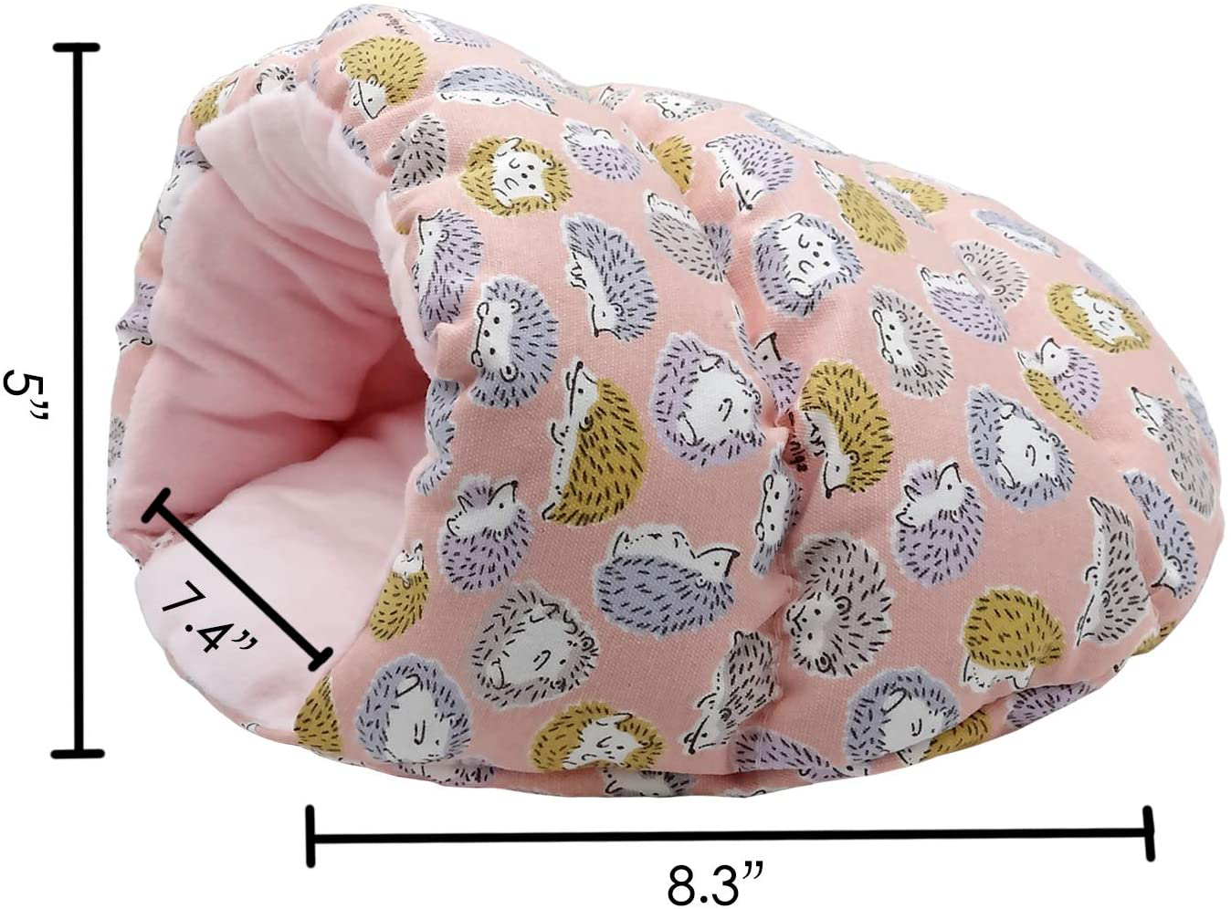 Handmade Portable Sleeping Bag Pouch Hideout Cave Habitat for Hedgehog, Hamster, Ferret, Squirrel, Small Pet Animals Bed Nest House Cage Accessory