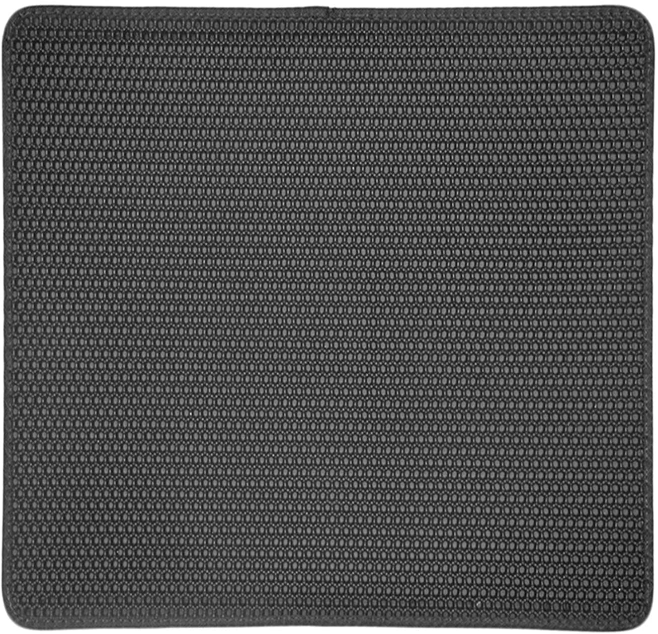 Cat Litter Mat, EVA Litter Box Trapping Mat 1.8" X 11.8", Honeycomb Washable(Black) Animals & Pet Supplies > Pet Supplies > Cat Supplies > Cat Litter Box Mats GEZICHTA Black  