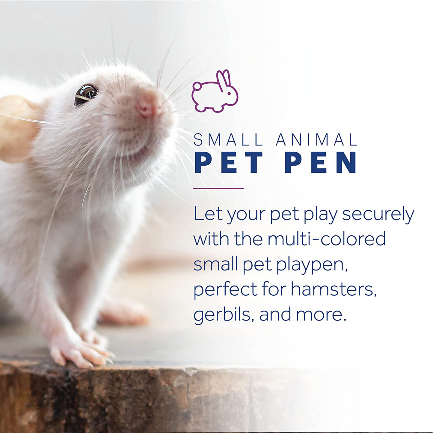 Prevue Pet Products Multi-Color Small Pet Playpen 40090,13X35.87X8.67 Inch