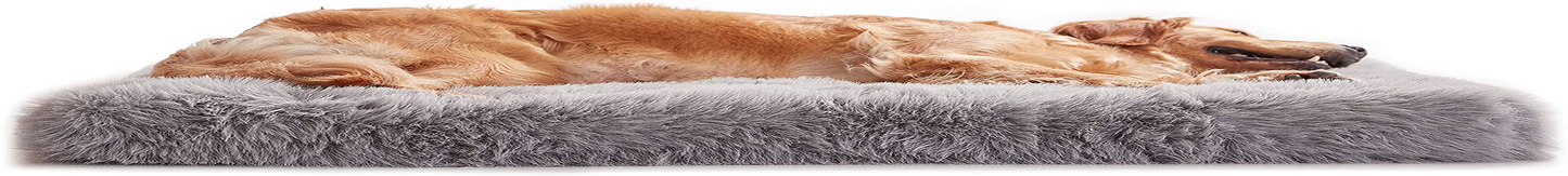 URGVANZ PET Orthopedic Dog Bed for Medium Large Dogs,Washable Removable Cover and Waterproof Lining Pillow Cushion Dog Bed,Warming Plush Faux Fur Pet Bed Mattress for Medium Extra Large Dogs Animals & Pet Supplies > Pet Supplies > Dog Supplies > Dog Beds URGVANZ PET Egg-Crate Foam Bed XX-Large 