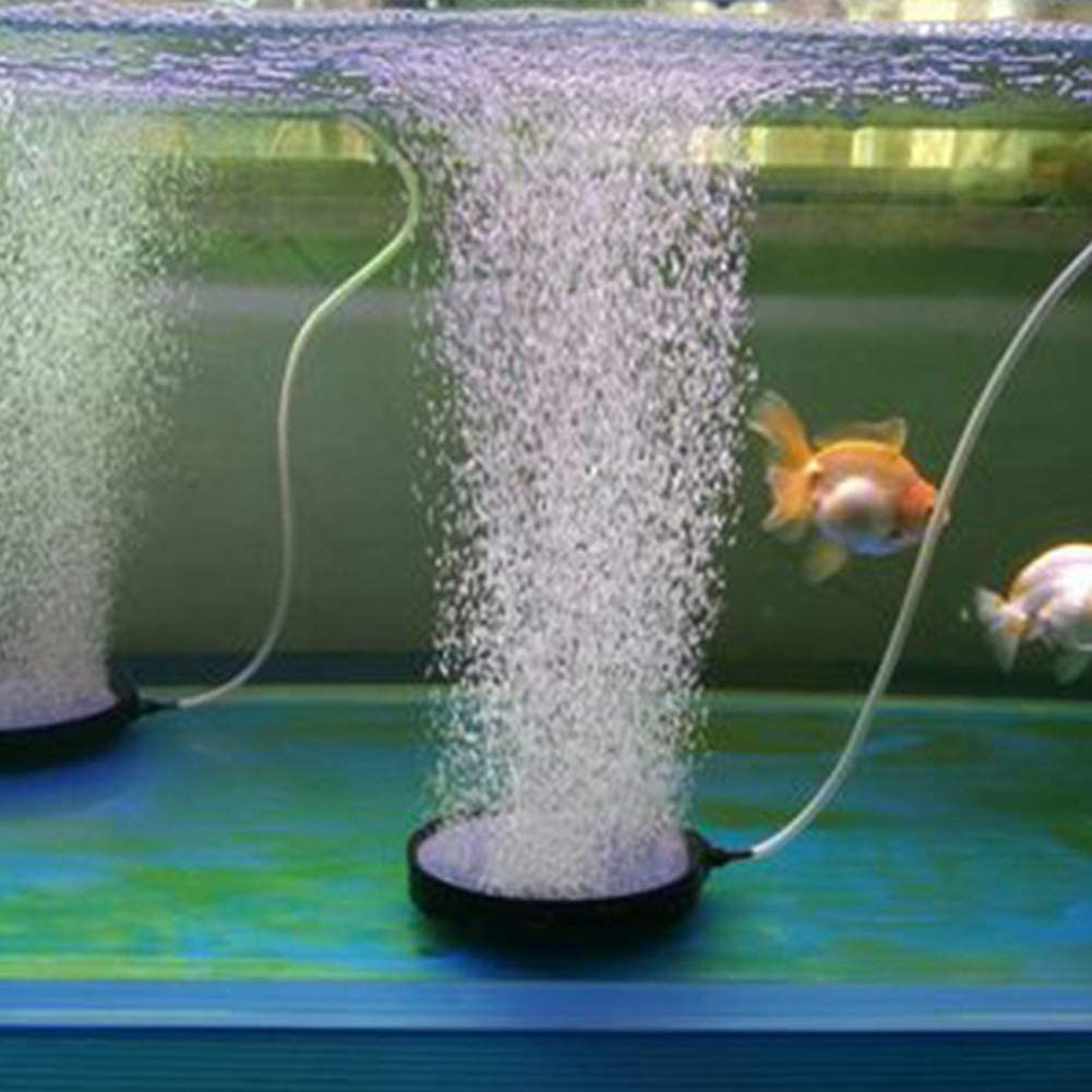 Aquarium Air Stone Bubble Disc Black round Fish Tank Oxygen Diffuser Air Bubbler Bubble Diffuser Aerator for Hydroponics Aquariums Oxygen Stone 21Cm Diameter Animals & Pet Supplies > Pet Supplies > Fish Supplies > Aquarium Air Stones & Diffusers Hffheer   