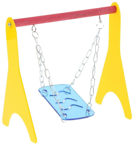 Dolity Parrot Swing Play Stand Gym Pet Bird Perch Stand Toy Crawling Training Frame Size 18.5X10X18Cm Animals & Pet Supplies > Pet Supplies > Bird Supplies > Bird Gyms & Playstands Dolity   