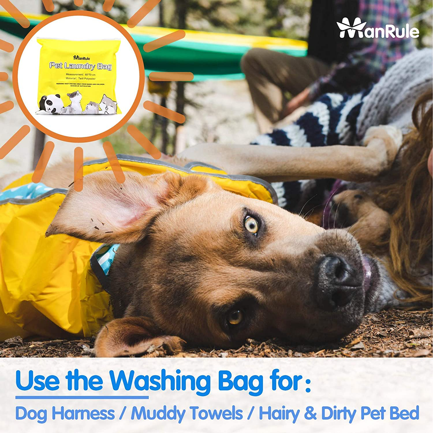 Manrule Pet Laundry Bag for Washing Machine Oversize Hair Remover Bag for Pet Beds, Fleece, C&C Cage Liners, Midwest Cage Liners, for Dogs, Cats, Guinea Pigs, Rabbits and Small Pets (Blue) Animals & Pet Supplies > Pet Supplies > Small Animal Supplies > Small Animal Bedding ManRule   