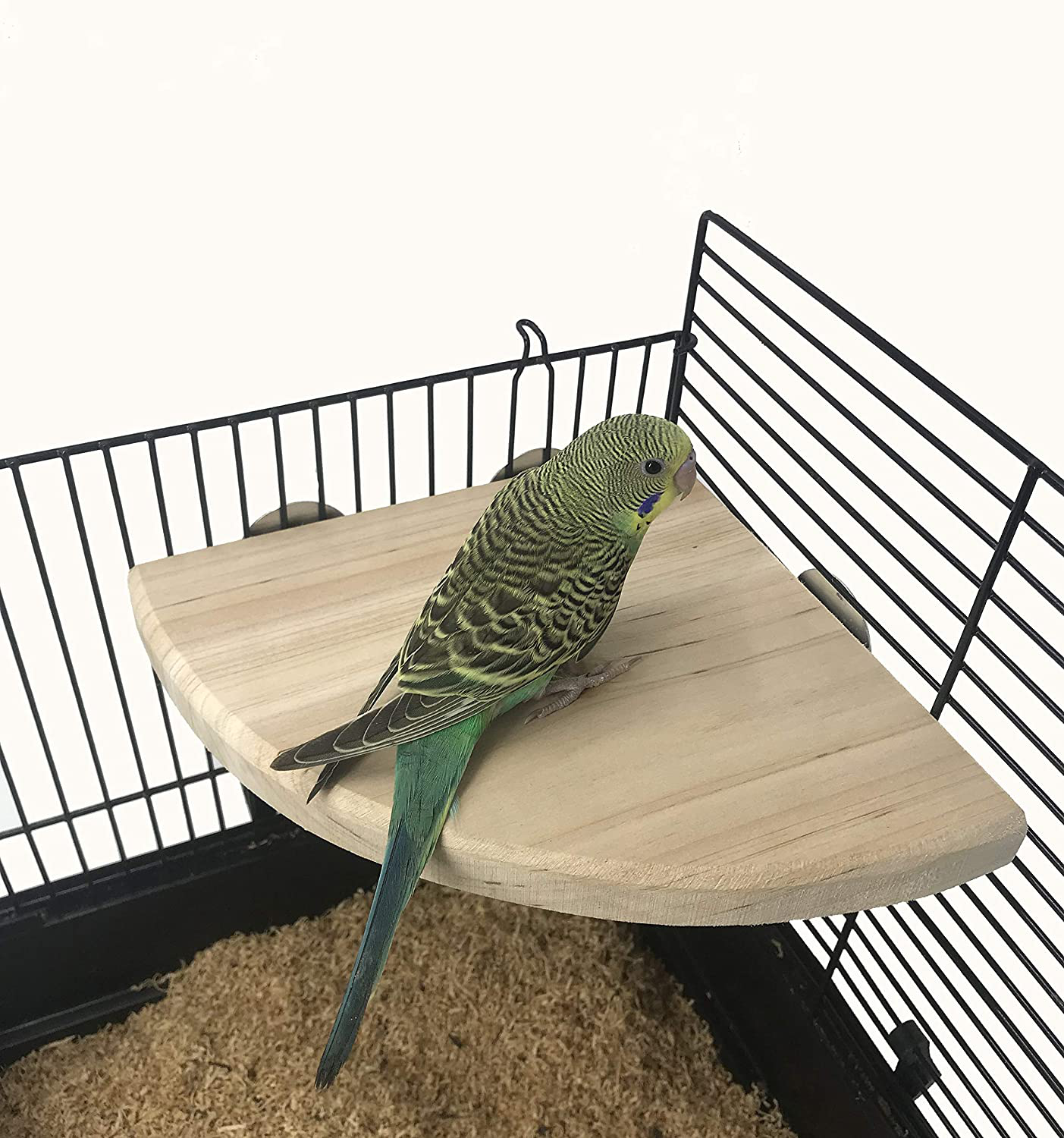 NAPURAL Wood Perch Bird Platform, Cage Accessories for Small Anminals Rat Hamster Gerbil Rat Mouse Lovebird Finches Conure Budgie Exercise Toy (7 Inches) Animals & Pet Supplies > Pet Supplies > Bird Supplies > Bird Ladders & Perches NAPURAL   