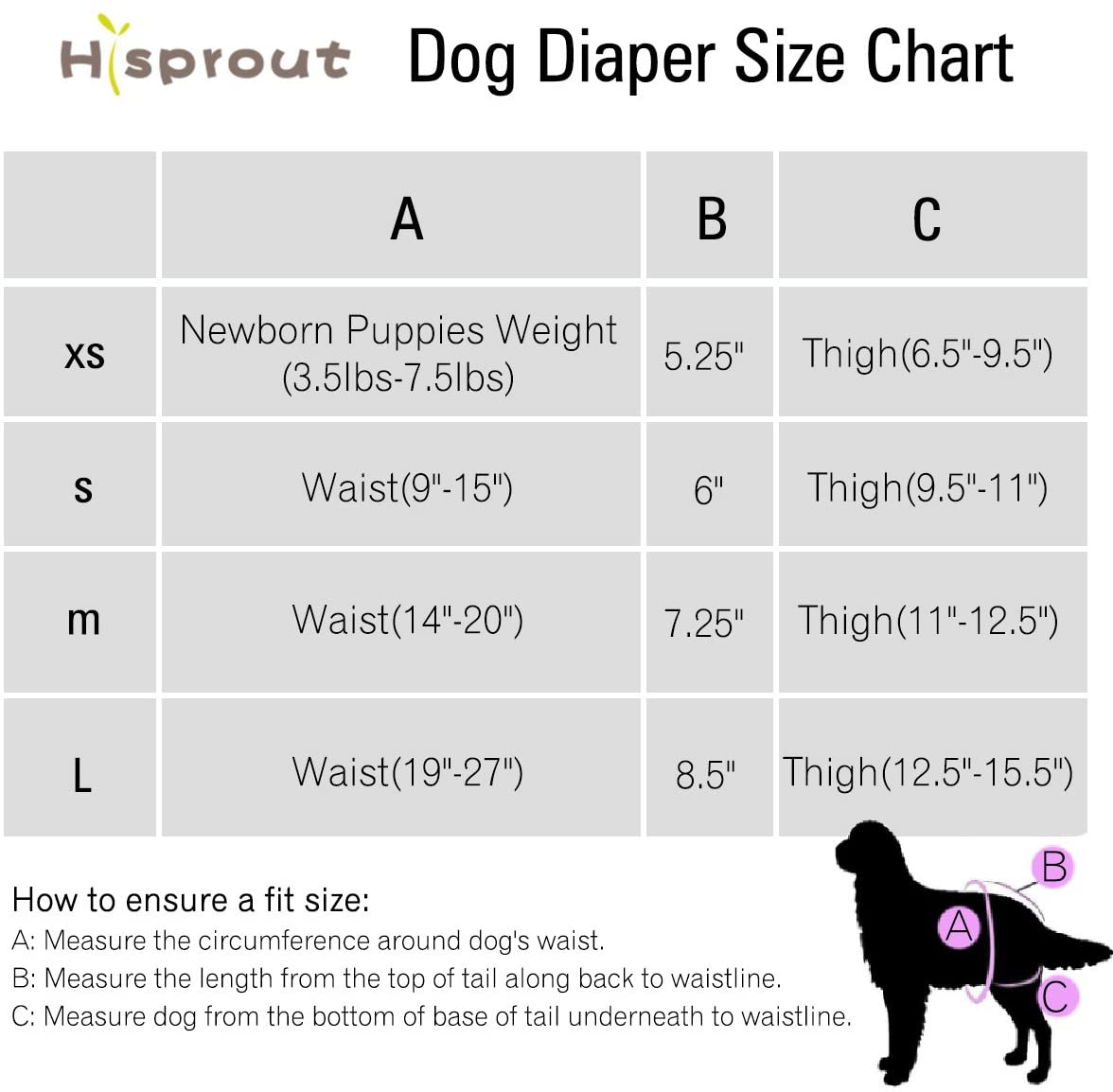 Hi Sprout Female Dog Diaper Reusable Washable Durable Absorbent Cloth Doggie Diapers Pants (L, Grey Footprint) Animals & Pet Supplies > Pet Supplies > Dog Supplies > Dog Diaper Pads & Liners Hi Sprout   