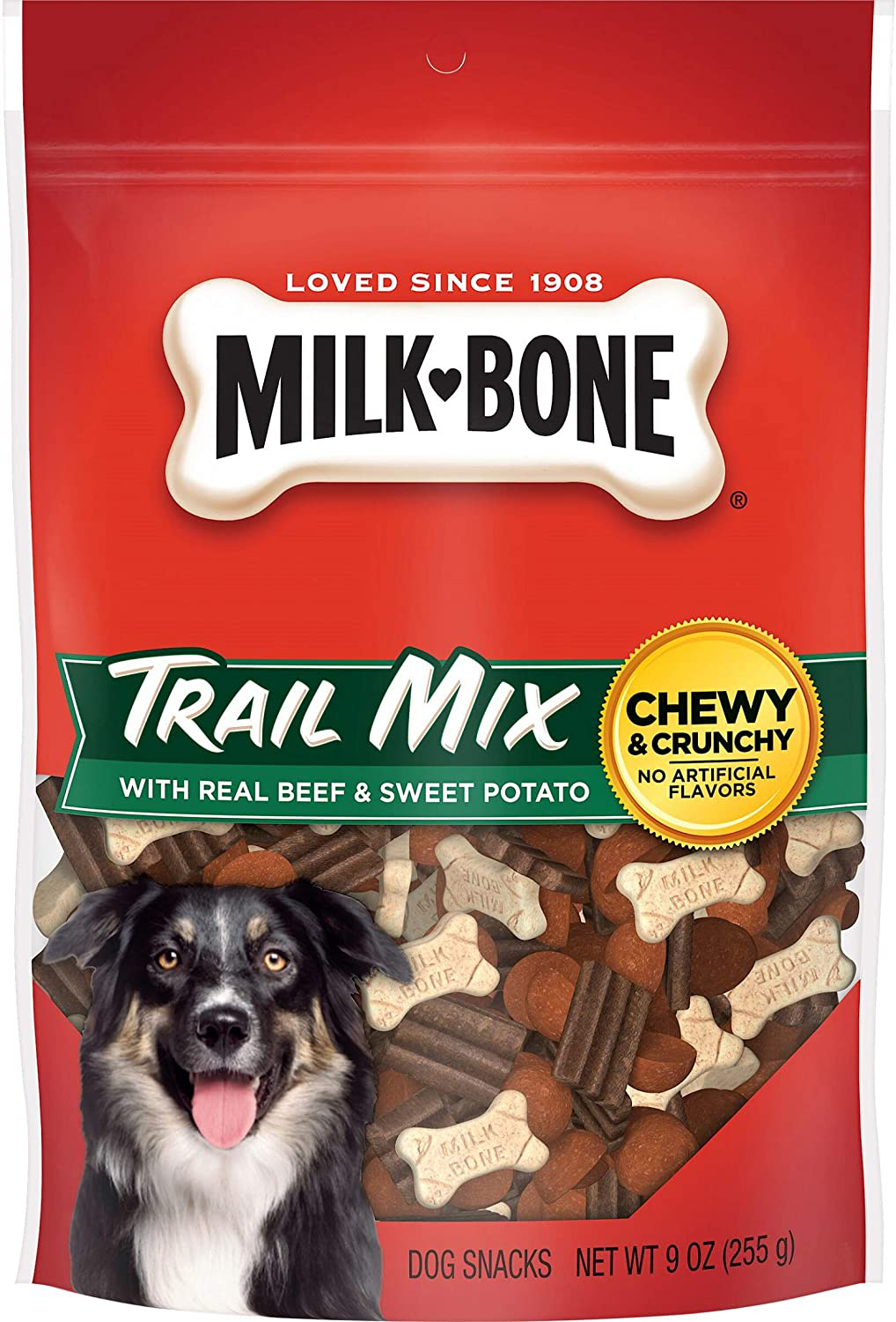 Milk-Bone Trail Mix Chewy & Crunchy Dog Treats, Beef & Sweet Potato Animals & Pet Supplies > Pet Supplies > Dog Supplies > Dog Treats Milk-Bone 9 Ounce (Pack of 6)  