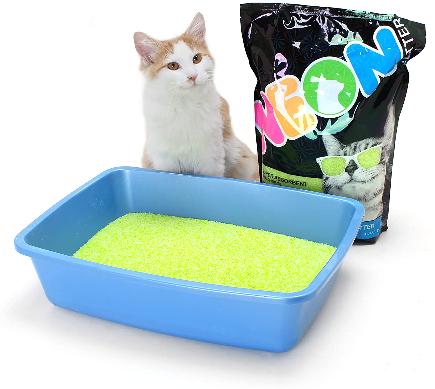 Neon Clumping Silica Gel Cat Litter Animals & Pet Supplies > Pet Supplies > Cat Supplies > Cat Litter Neon   