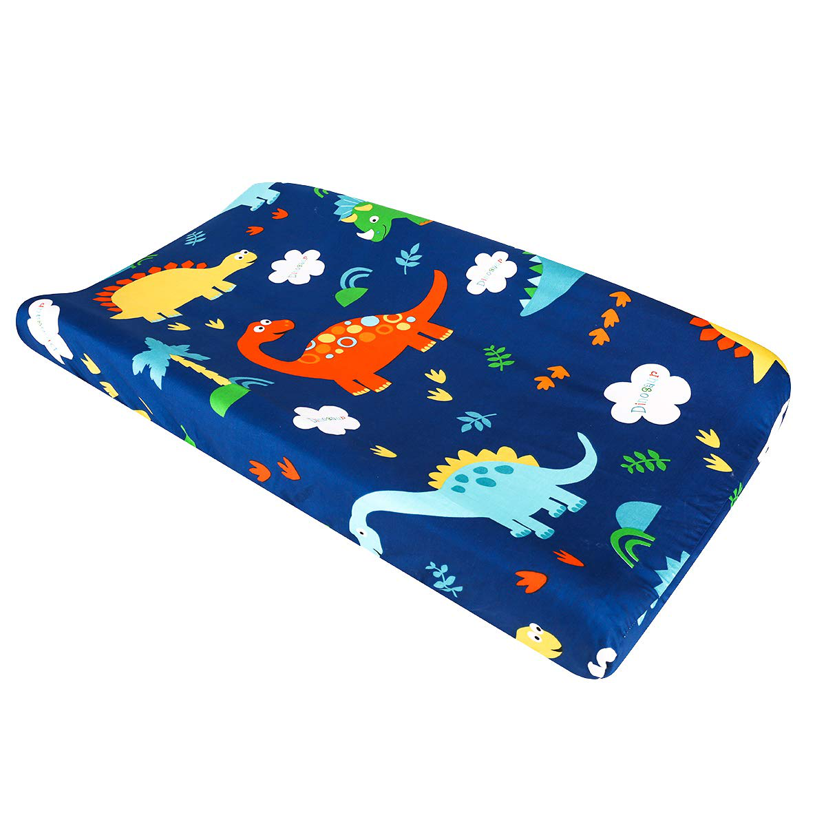 Changing Pad Cover - 100% Cotton Soft Baby Diaper Changing Pad Liner for Boys and Girls 1 Pack 32×16 Inch Unisex Change Pad Sheets Blue Dog - by UOMNY Animals & Pet Supplies > Pet Supplies > Dog Supplies > Dog Diaper Pads & Liners UOMNY Blue Dinosaur  