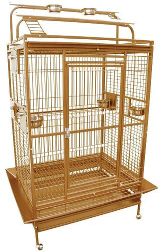 KING'S CAGES 8004030 Parrot CAGE 40X30X72 Play Pen Bird Cages Toy Cockatoo Macaw Animals & Pet Supplies > Pet Supplies > Bird Supplies > Bird Toys King's Cages SANDSTONE  