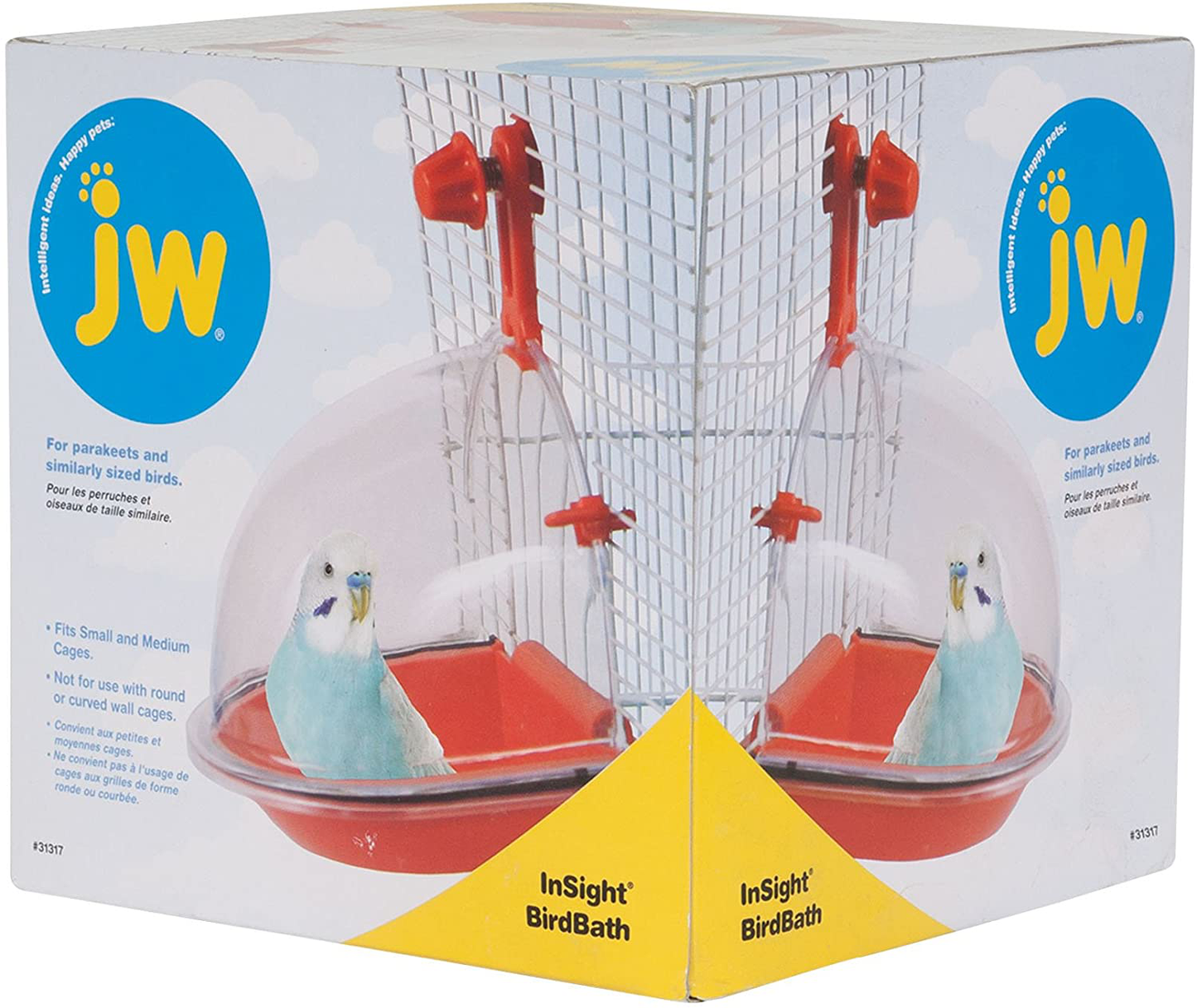 JW Pet Company Insight Bird Bath Bird Accessory Animals & Pet Supplies > Pet Supplies > Bird Supplies > Bird Cage Accessories JW   