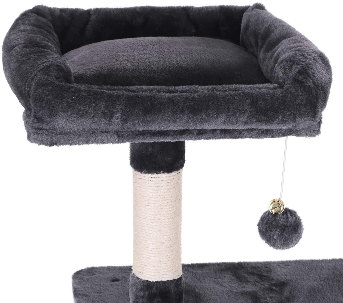 BEWISHOME Cat Tree Condo Furniture Kitten Activity Tower Pet Kitty Play House with Scratching Posts Perch Hammock Tunnel MMJ02 Animals & Pet Supplies > Pet Supplies > Cat Supplies > Cat Furniture BEWISHOME   