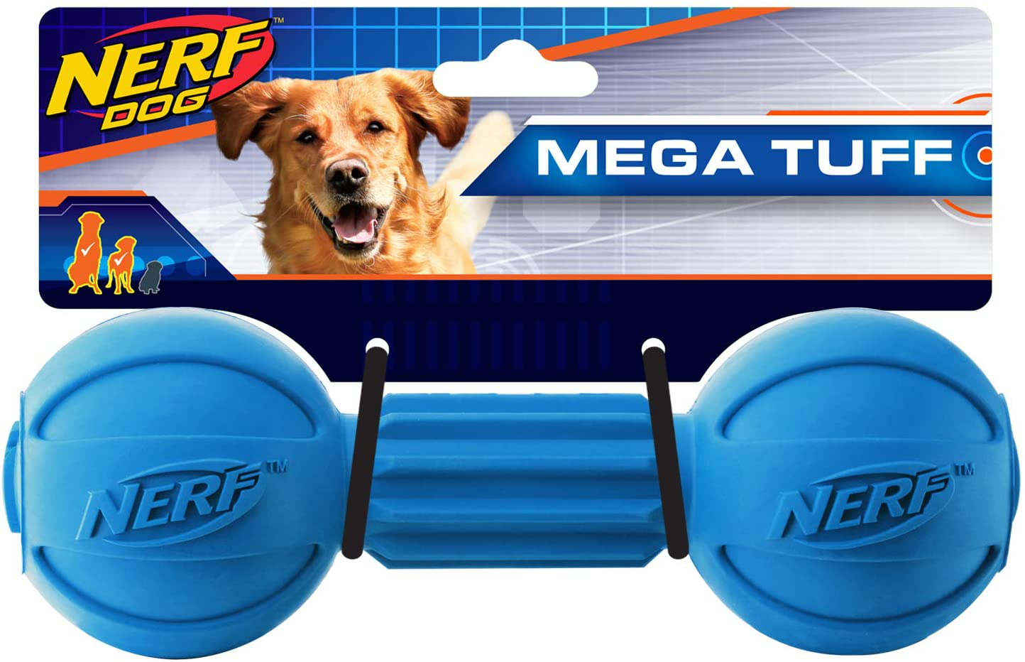 Nerf Dog Barbell Chew Toy Animals & Pet Supplies > Pet Supplies > Dog Supplies > Dog Toys Nerf Dog Blue Single 