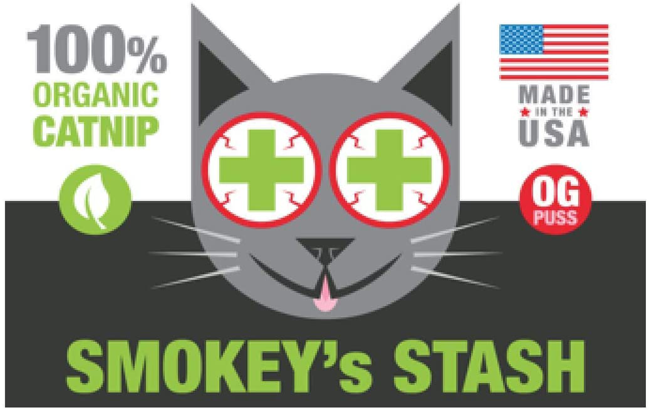 Smokey'S Stash Cat Catnip Spray and Dried Organic Catnip Combo Maximum Potency Cat Nip Bundle