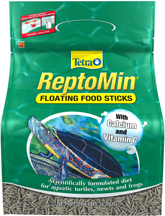 Tetra Reptomin Floating Food Sticks for Aquatic Turtles, Newts and Frogs