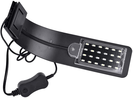 WEAVERBIRD Aquarium Light X5 Virgo 24 LED Aquarium Light 10W Clip-On Lamp Aquatic Plant Lighting Animals & Pet Supplies > Pet Supplies > Fish Supplies > Aquarium Lighting WEAVERBIRD Black  