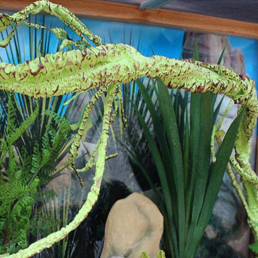 PIVBY Flexible Bend-A-Branch Jungle Vines Pet Habitat Decor Reptile Plants Terrarium for Lizard,Frogs, Snakes and More Reptiles Climbing (Fat:0.7943.31 Inch) Animals & Pet Supplies > Pet Supplies > Reptile & Amphibian Supplies > Reptile & Amphibian Habitat Accessories PIVBY   