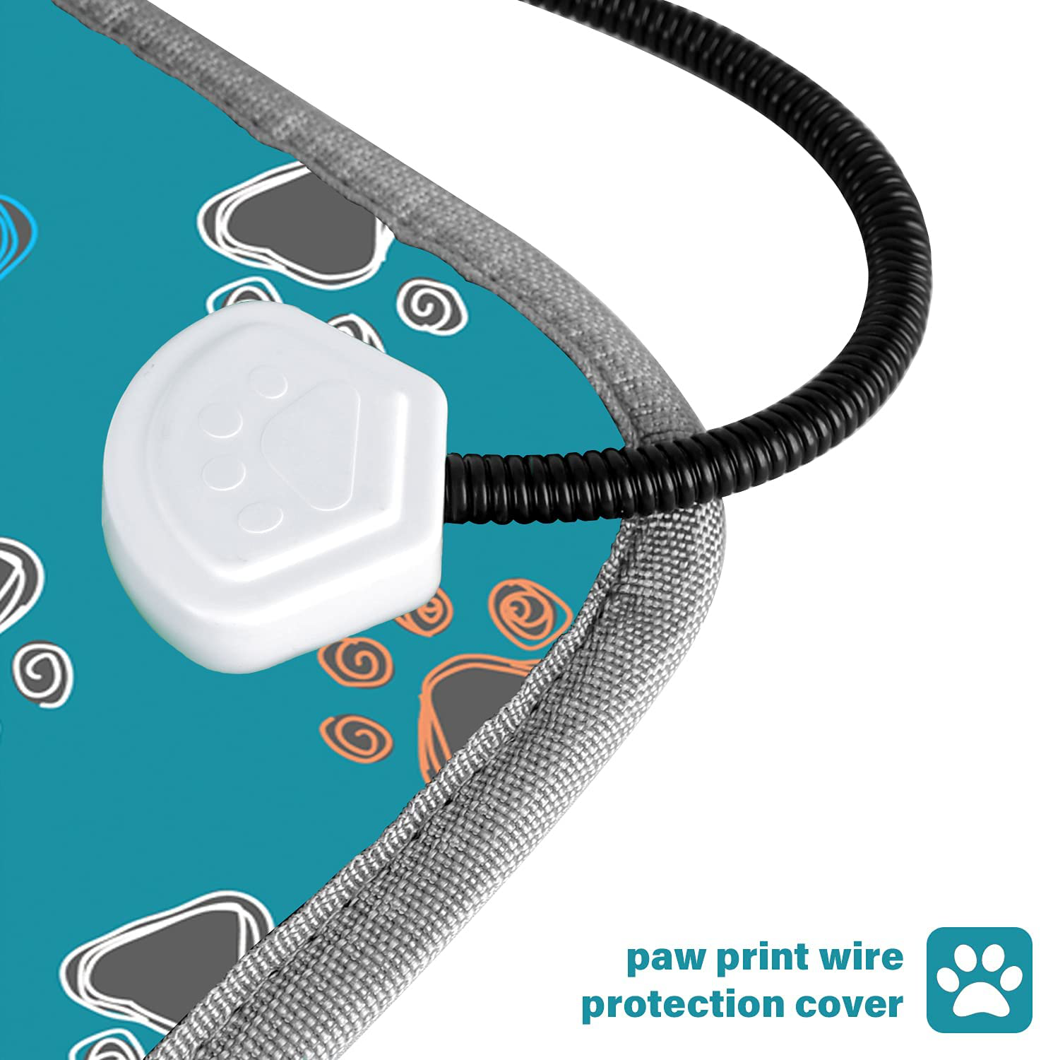 Furrybaby Pet Heating Pad, Waterproof Dog Heating Pad Mat for Cat with 5 Level Timer and Temperature, Pet Heated Warming Pad with Durable Anti-Bite Tube Indoor for Puppies Dogs Cats Animals & Pet Supplies > Pet Supplies > Cat Supplies > Cat Beds furrybaby   