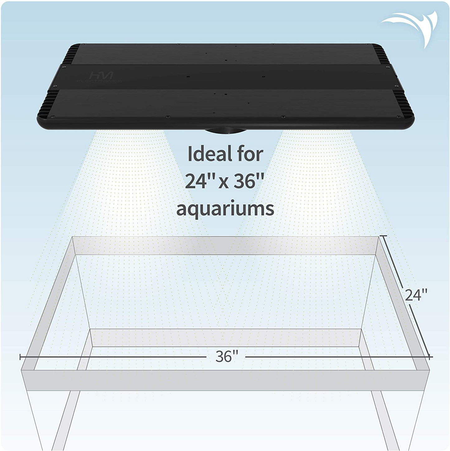 AQUATICLIFE HM Electronics Corexp Marine LED Reef Aquarium Light/Wireless Light