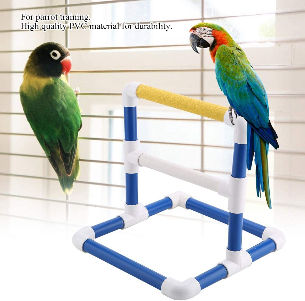 Parrot Training Stand Pet Bird Table Perch Stands PVC Bird Standing Platform Bird Shower Bath Stand Rack Standing Gym Training Grinding Toy Playstand Holder Animals & Pet Supplies > Pet Supplies > Bird Supplies > Bird Gyms & Playstands Pssopp   