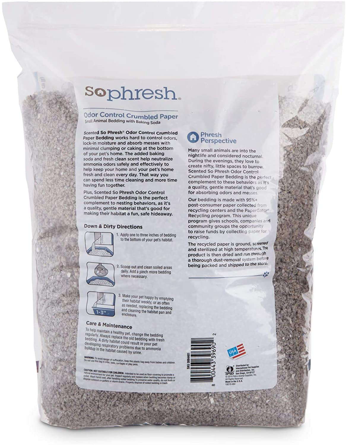 Petco Brand - so Phresh Odor-Control Crumbled Paper Small Animal Bedding, 40 Liters Animals & Pet Supplies > Pet Supplies > Small Animal Supplies > Small Animal Bedding So Phresh   