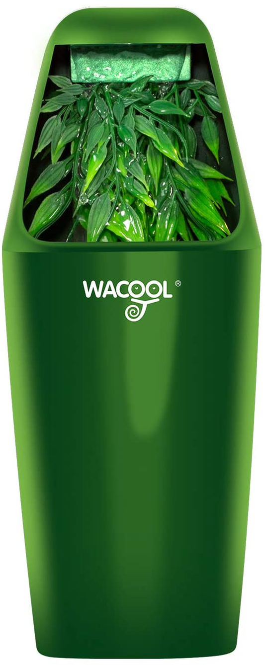 WACOOL Automatic Reptile Dripper, Reptile Drinking Fountain Water Dispenser for Chameleon Iguana Crested Gecko Lizard Amphibians Animals & Pet Supplies > Pet Supplies > Reptile & Amphibian Supplies > Reptile & Amphibian Habitats WACOOL Green  