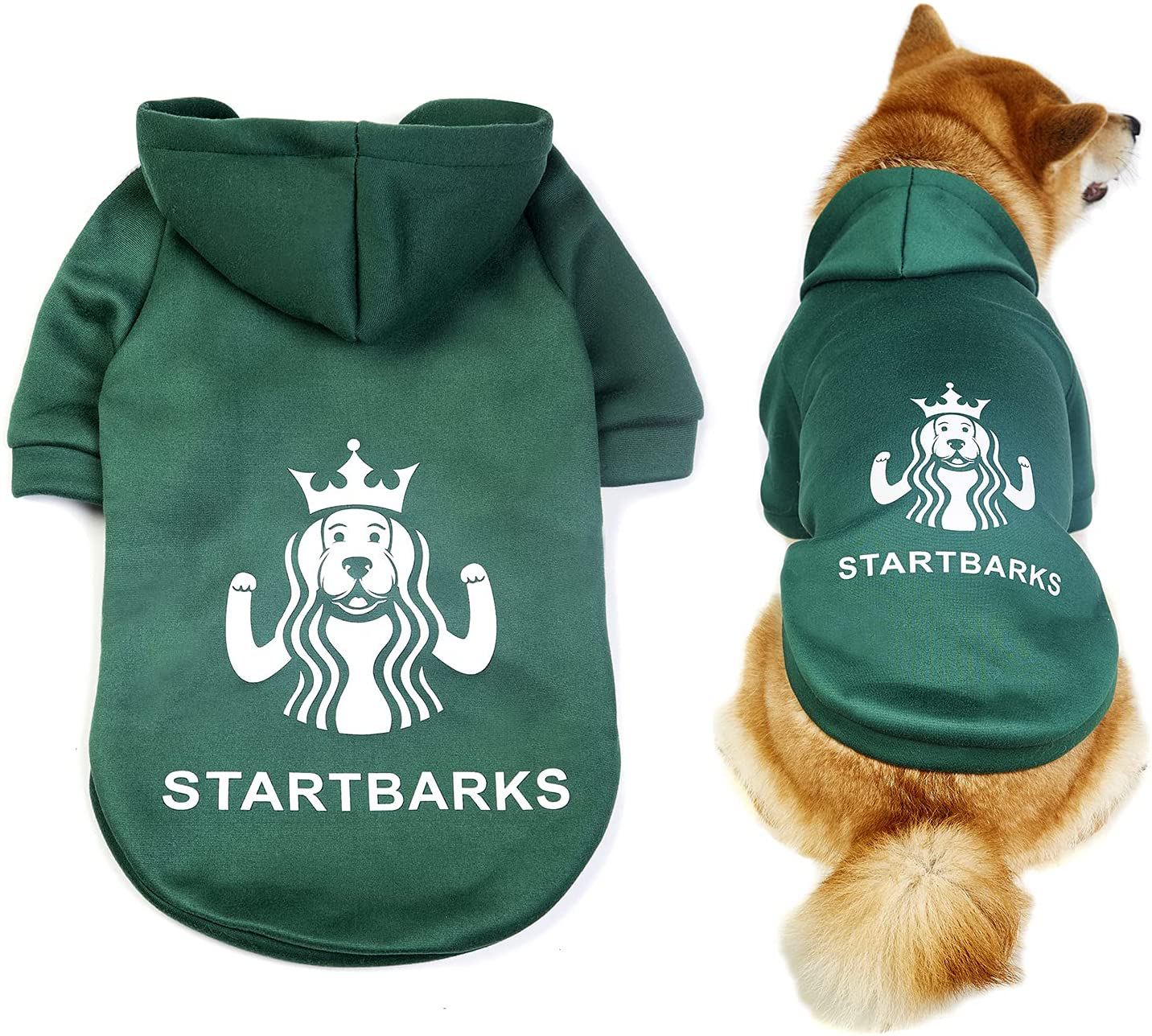 Startbarks Dog Hoodies for Small/Medium Dogs, Stylish Dog Clothes/Outfit/Sweater/Sweatshirt/Apparel,Puppy Christmas Costumes Animals & Pet Supplies > Pet Supplies > Dog Supplies > Dog Apparel Valonii Chest Girth:13.6"  