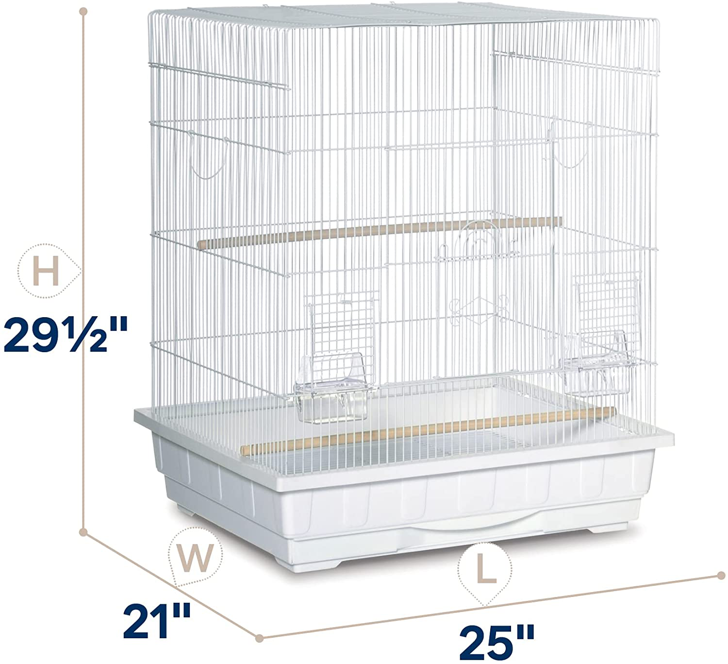Square Top Parakeet Cage Animals & Pet Supplies > Pet Supplies > Bird Supplies > Bird Cages & Stands Prevue Hendryx   