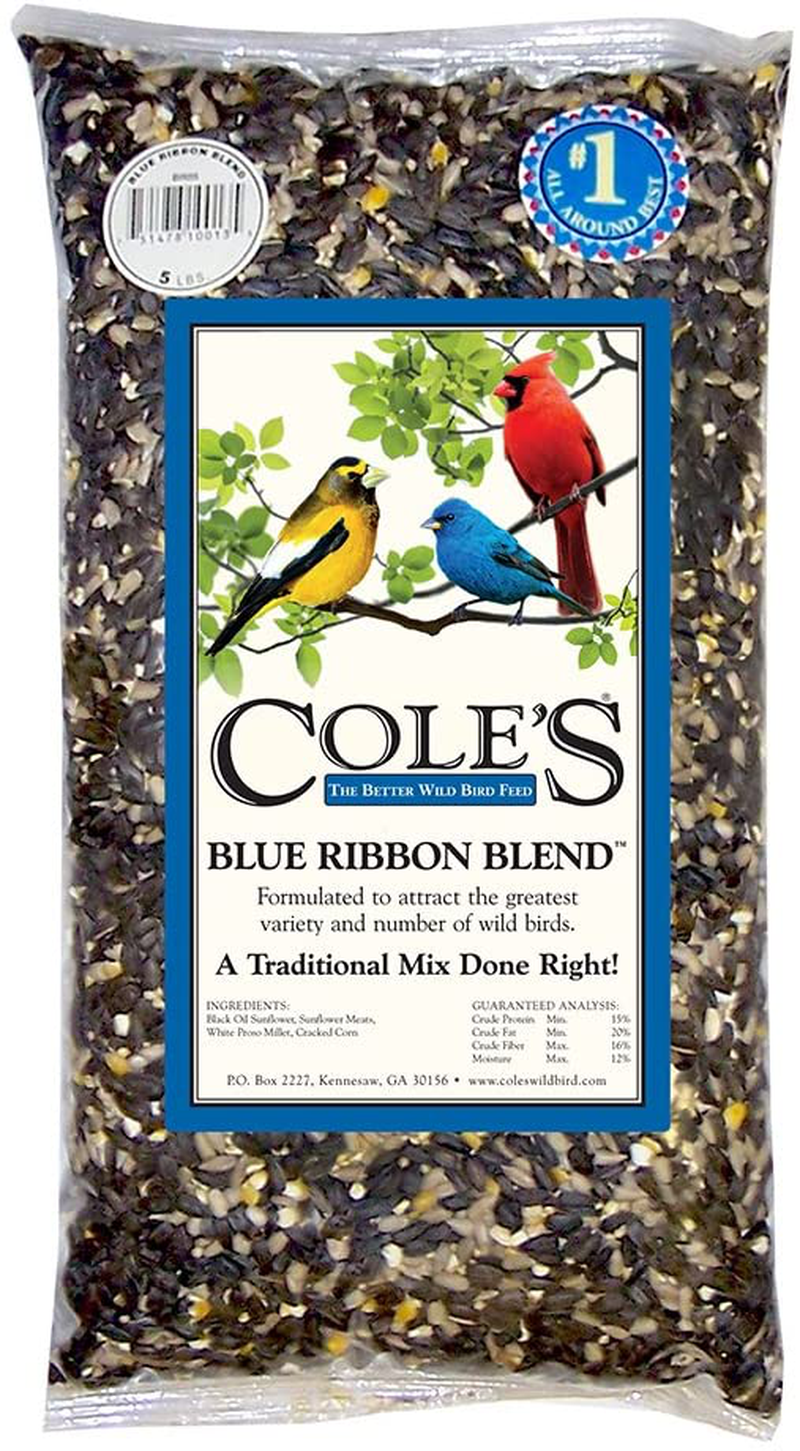 Cole'S BR20 Blue Ribbon Blend Bird Seed, 20-Pound Animals & Pet Supplies > Pet Supplies > Bird Supplies > Bird Food Cole's Wild Bird Products   