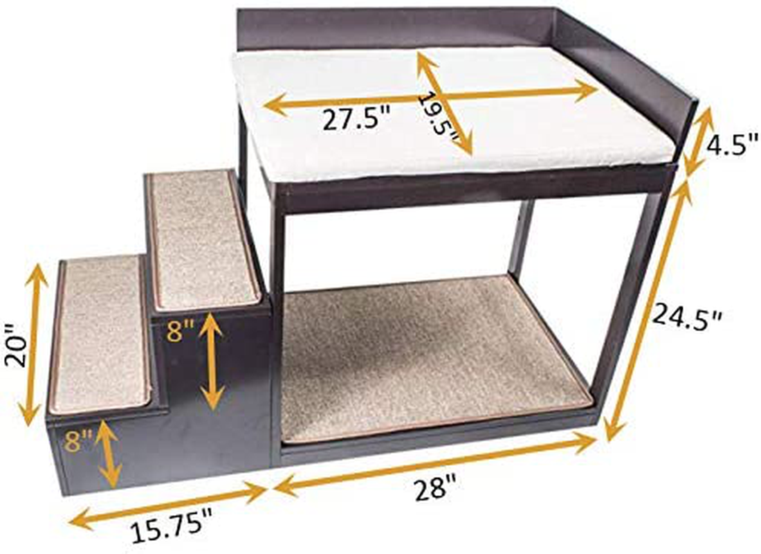Penn-Plax Buddy Bunk - Multi-Level Bed and Step System for Dogs and Cats