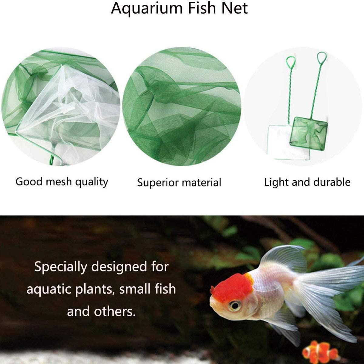 L-A 3"/4"/5"/6" Combination Green Aquarium Fish Net Small Nylon Fishing Nets with Plastic Handle for Fish Tank Animals & Pet Supplies > Pet Supplies > Fish Supplies > Aquarium Fish Nets N/N   