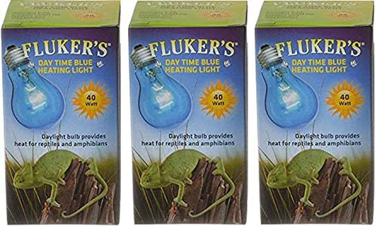 Fluker'S (3 Pack) Labs Reptile Incandescent Daylight Bulb for Pet Habitat, 100-Watt, Blue