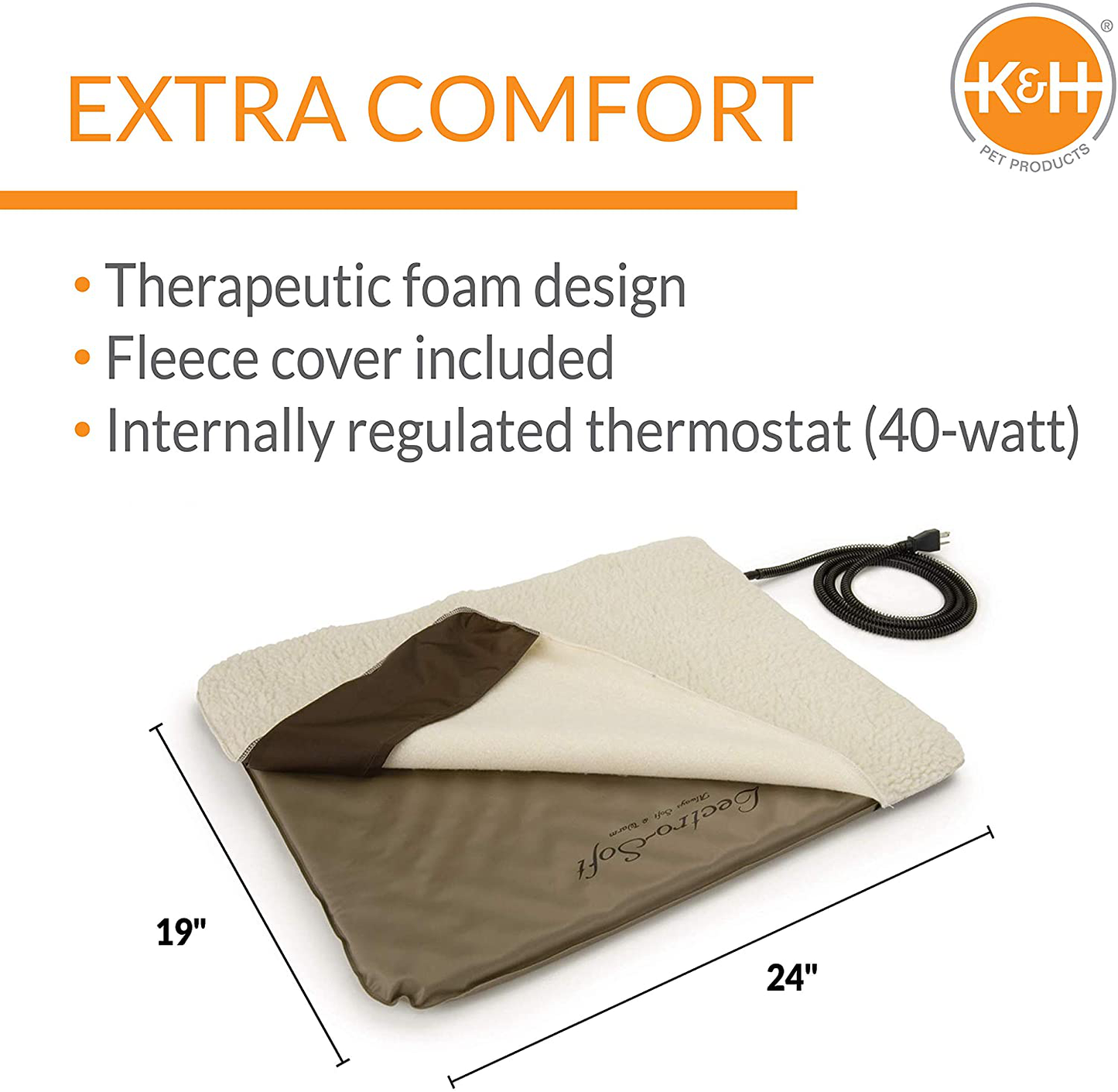 K&H Pet Products Lectro-Soft Outdoor Heated Pet Bed Animals & Pet Supplies > Pet Supplies > Cat Supplies > Cat Beds K&H PET PRODUCTS   