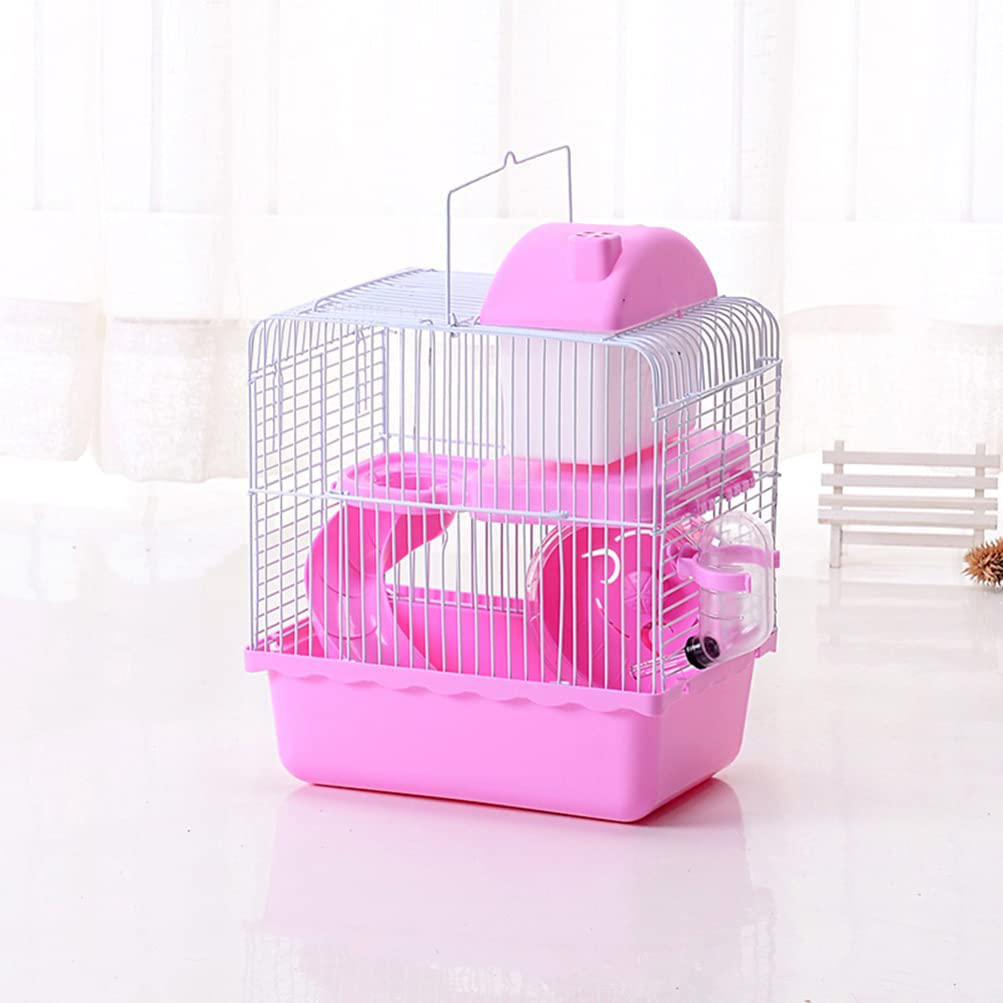 VOSAREA Hamster Cage Gerbil Haven Habitat Small Animal Cage Includes Play Slide Exercise Wheel Hamster Hide- Out Water Bottle (Light Blue) Animals & Pet Supplies > Pet Supplies > Small Animal Supplies > Small Animal Habitats & Cages VOSAREA   