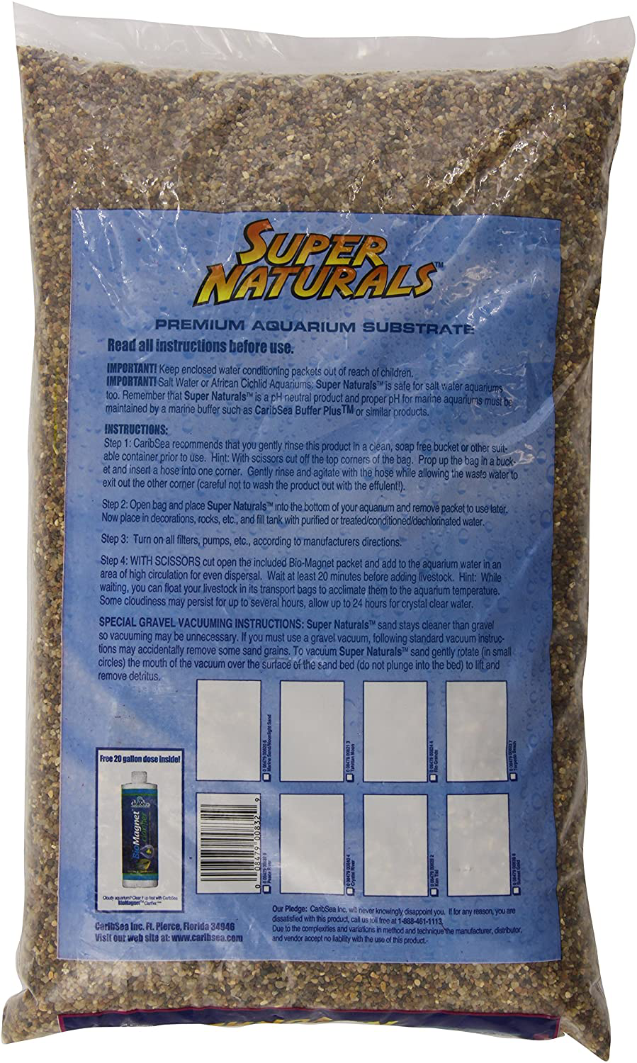 Carib Sea Supernaturals Peace River 20LB Animals & Pet Supplies > Pet Supplies > Fish Supplies > Aquarium Gravel & Substrates Carib Sea   