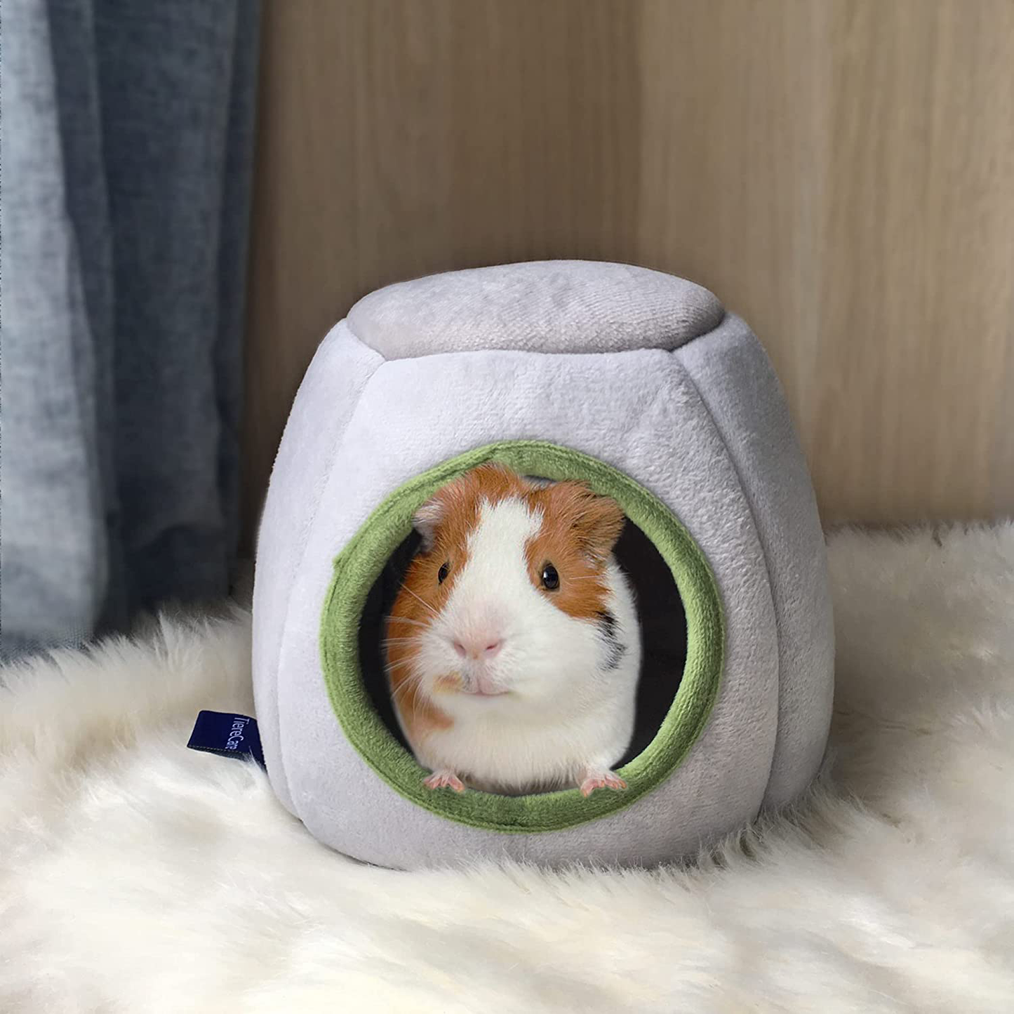 Tierecare Hamster Hideout Guinea Pig House Bed Cozy Habitat Hideaway Warm Hedgehog Ferret Chinchilla Washable Animals & Pet Supplies > Pet Supplies > Small Animal Supplies > Small Animal Habitat Accessories Tierecare   