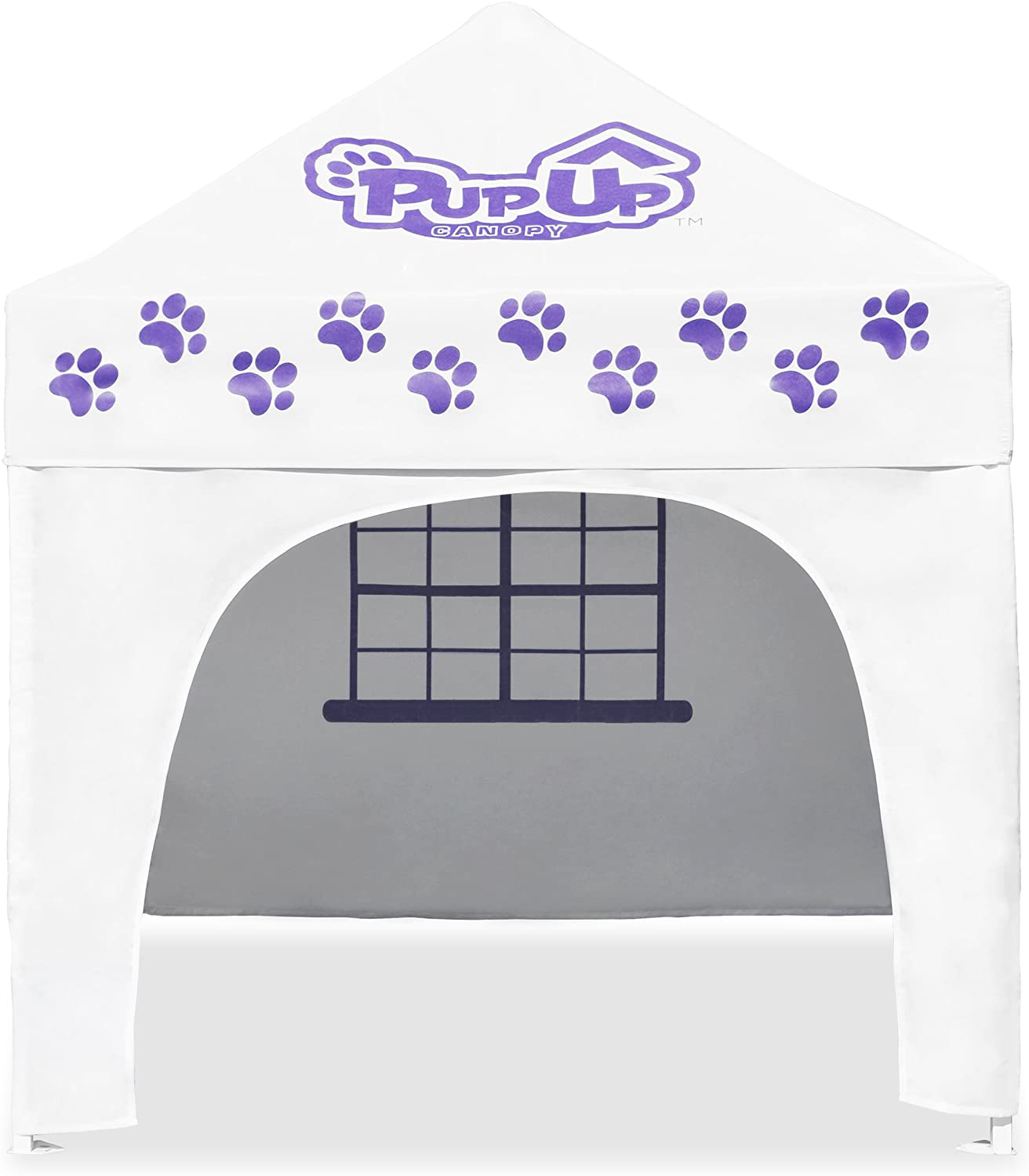 Caravan Canopy PUP02010 Pupup Canopy Instant and Portable Shelter, White/Purple, Small Dog House Animals & Pet Supplies > Pet Supplies > Dog Supplies > Dog Houses Caravan Canopy Large  