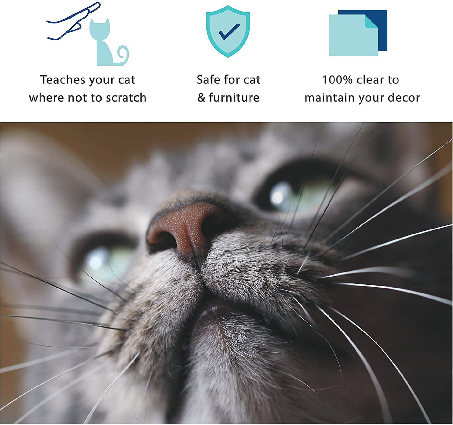 Sofisti-Cat Scratch Deterrent Tape - Clear Double-Sided Cat anti Scratch Training Tape, Different Animals & Pet Supplies > Pet Supplies > Cat Supplies > Cat Furniture Sofisti-Cat   
