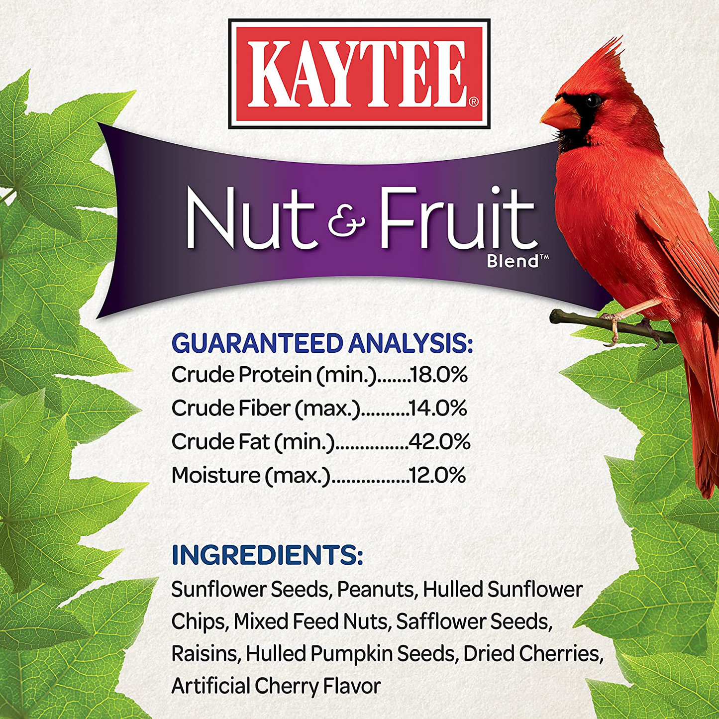 Kaytee Wild Bird Food Nut & Fruit Blend, 5 Pounds Animals & Pet Supplies > Pet Supplies > Bird Supplies > Bird Treats Kaytee   