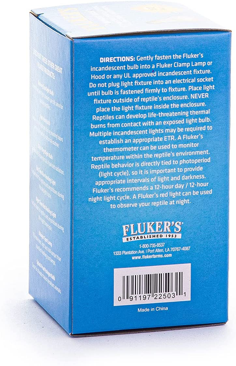 Fluker'S Neodymium Daylight Bulbs for Reptiles Animals & Pet Supplies > Pet Supplies > Reptile & Amphibian Supplies > Reptile & Amphibian Habitat Heating & Lighting Flukers   