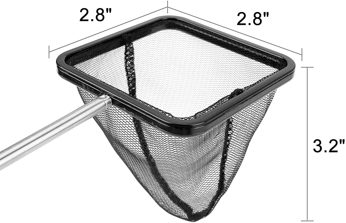 Filhome Aquarium Fish Net with Extendable Stainless Steel Long Handle, Fine Mesh Fish Net for Fish Tank, Betta Fish Net Animals & Pet Supplies > Pet Supplies > Fish Supplies > Aquarium Fish Nets Filhome   