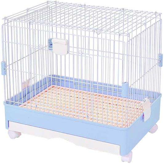 Kathson Hamster Cage, Guinea Pig Large Hutch Habitat, Small Animal Cage for Hamster Chinchilla Gerbils Mice, Includes Wheels (Blue) Animals & Pet Supplies > Pet Supplies > Small Animal Supplies > Small Animal Habitats & Cages kathson   