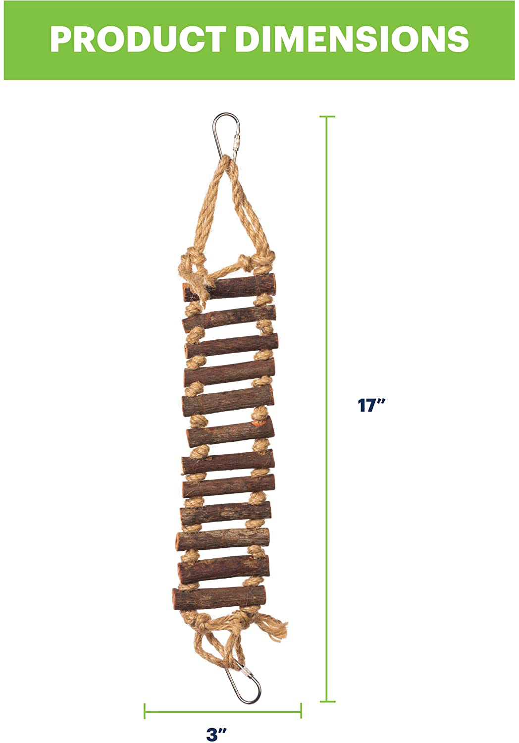 Prevue Hendryx 62806 Naturals Rope Ladder Bird Toy