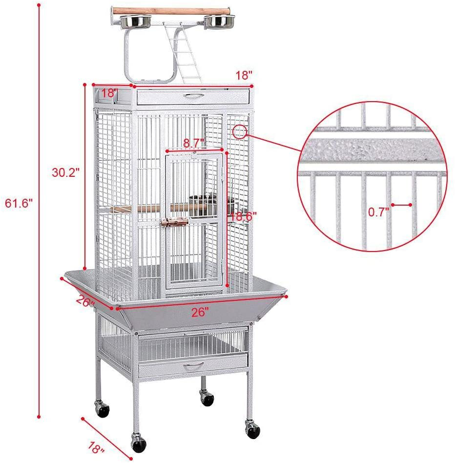 Go2Buy Wrought Iron Select Bird Cage Parrot Cockatoo Birdcage Stands Animals & Pet Supplies > Pet Supplies > Bird Supplies > Bird Cages & Stands go2buy   